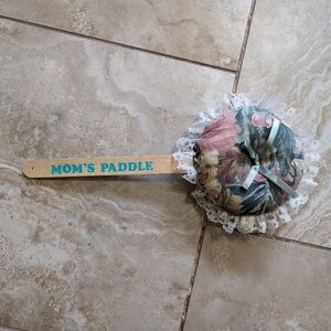 Vintage grandmas kitchen mom's paddle floral cushion